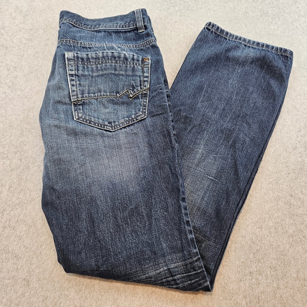 INC INTERNATIONAL CONCEPTS Jeans Women 34 Blue Distressed Slim Bootcut Denim